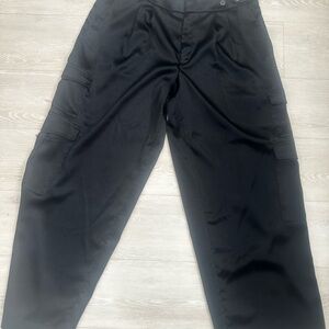 a new day Black Cargo Pants with Side Pockets